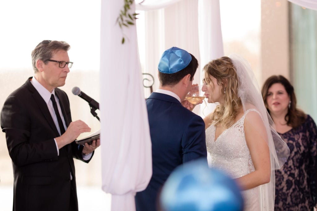 vows under the chuppah