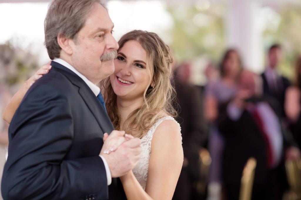 bride and fathers first dance