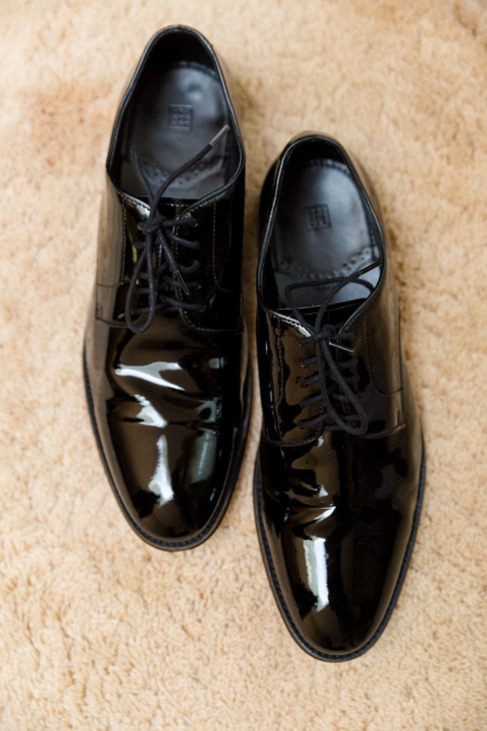 Grooms patent leather wedding shoes, black patent leather shoes