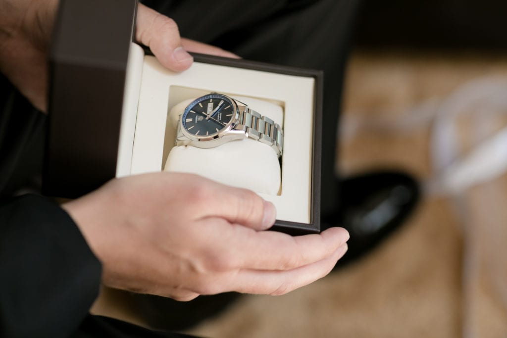 grooms wedding day gift, wedding day watch gift