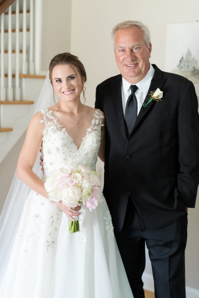 bride and father of the bride, bridal wedding day photography