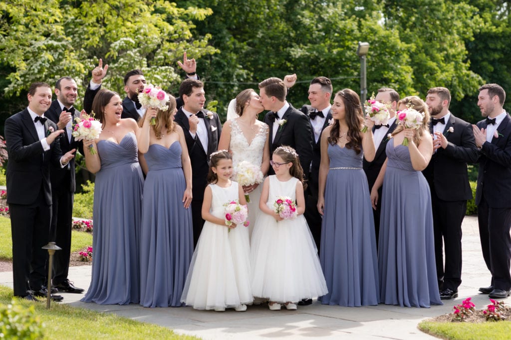 fun bridal party photography