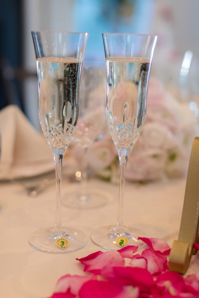 champagne wedding toast