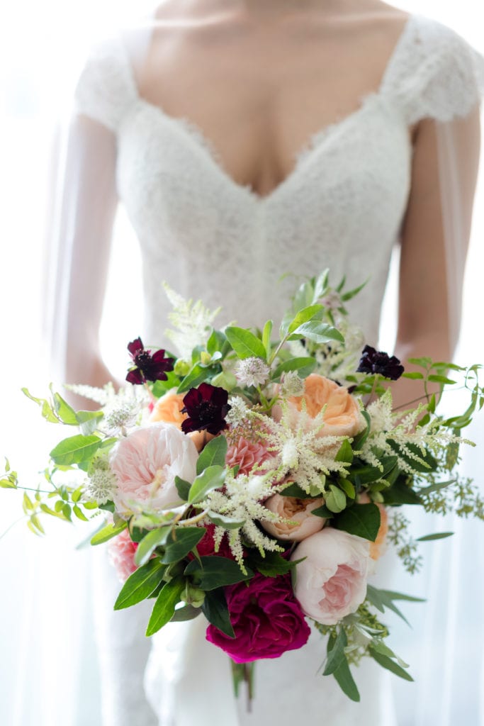 Winston Florals wild flower wedding bouquet