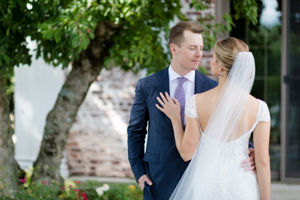 nj wedding photography, bride and groom share a moment