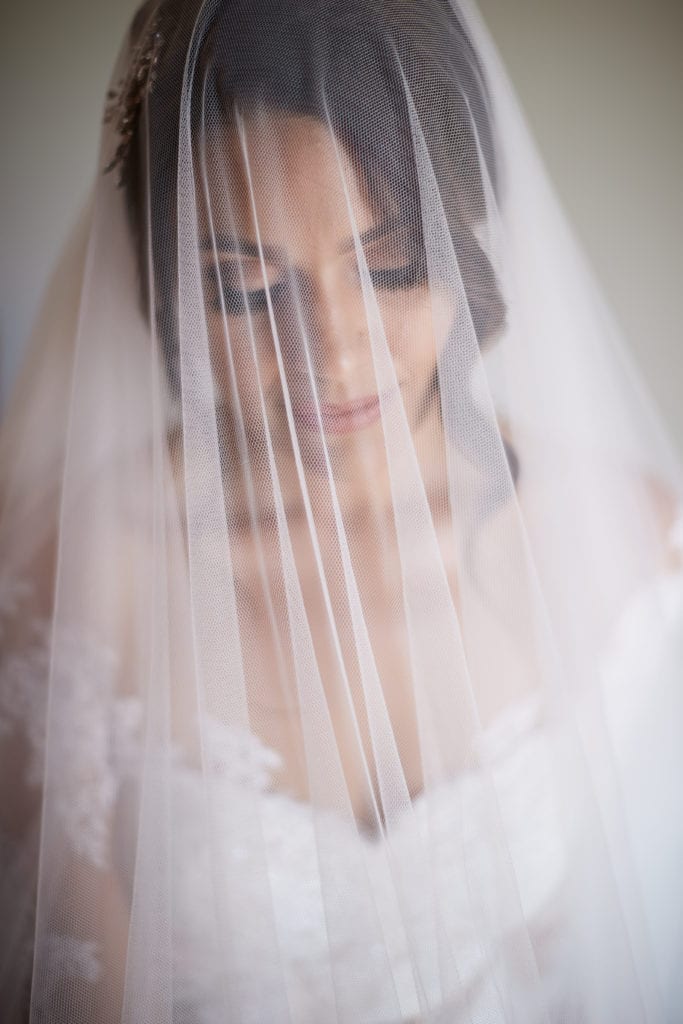 veil over face, wedding photography