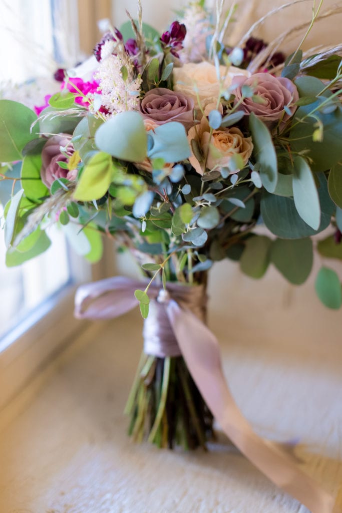 Blue moon florist bridesmaids bouquet 