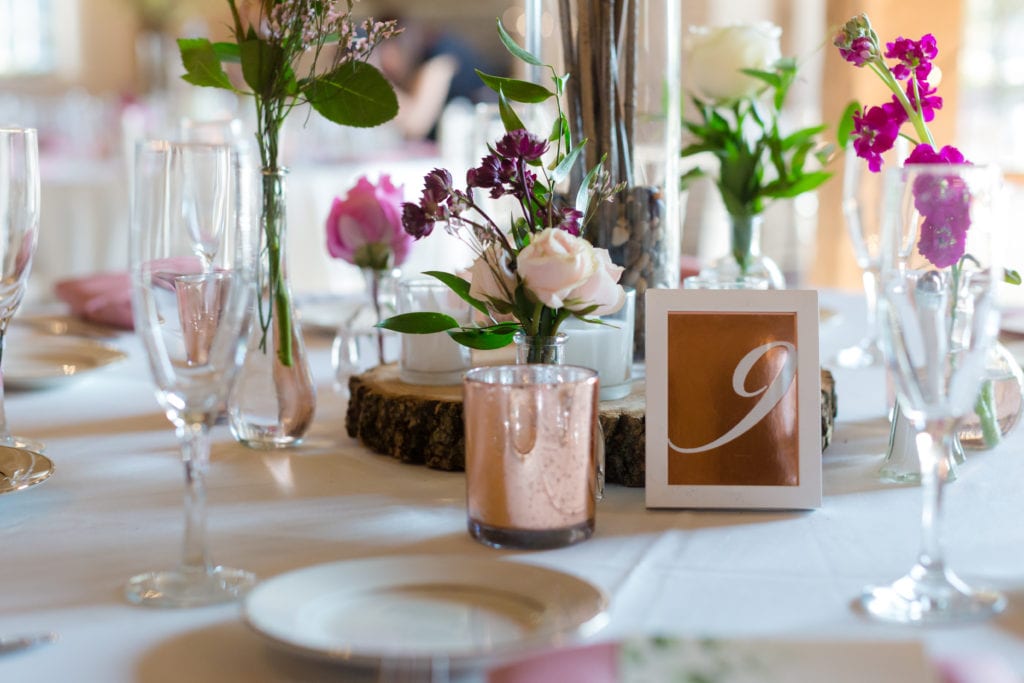 rustic wedding wood table decor