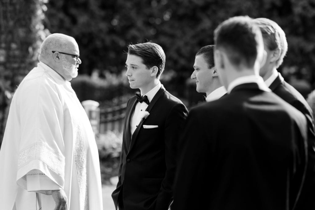 groom on his wedding day