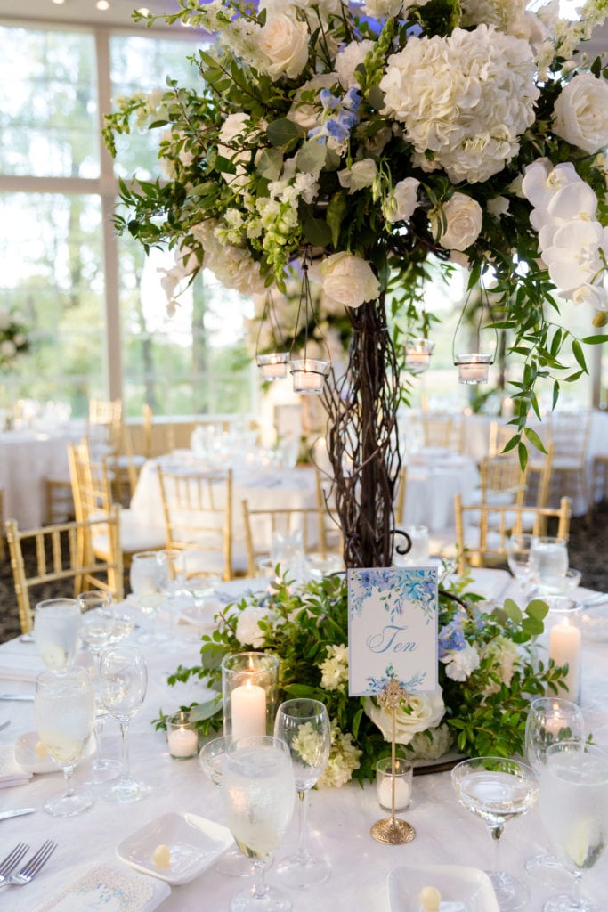 wedding reception table decor