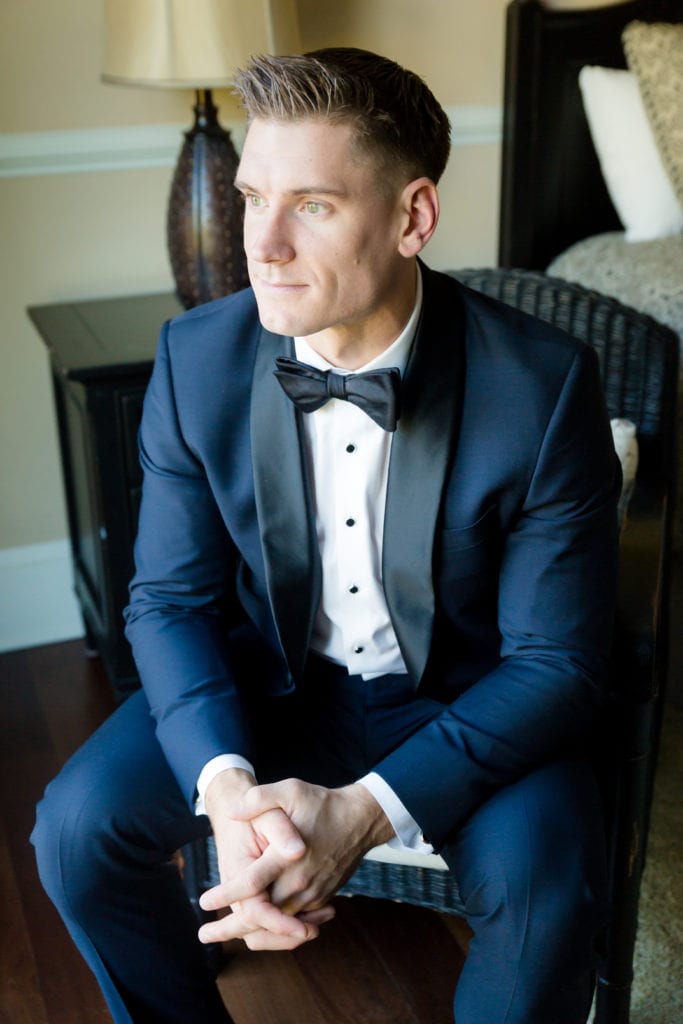 portrait of groom, new jersey wedding photographer