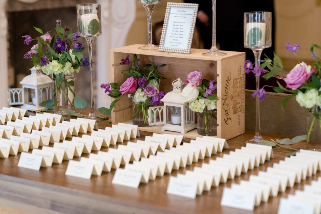 rustic wedding table assignments