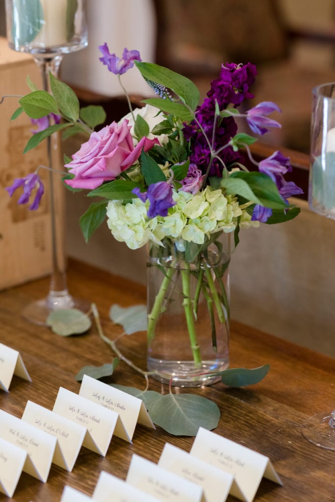 purple wild flowers wedding flowers