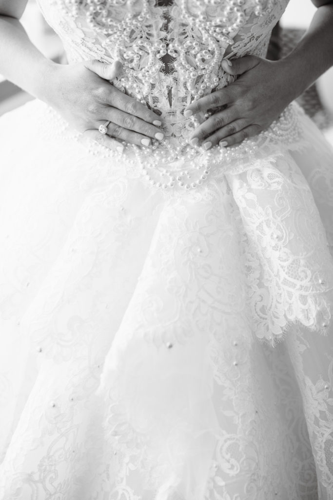 embroidery wedding details. Photo by Vanessa Joy Photography.