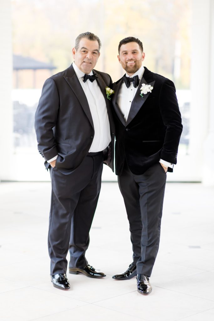 Groom's dad, classic tux