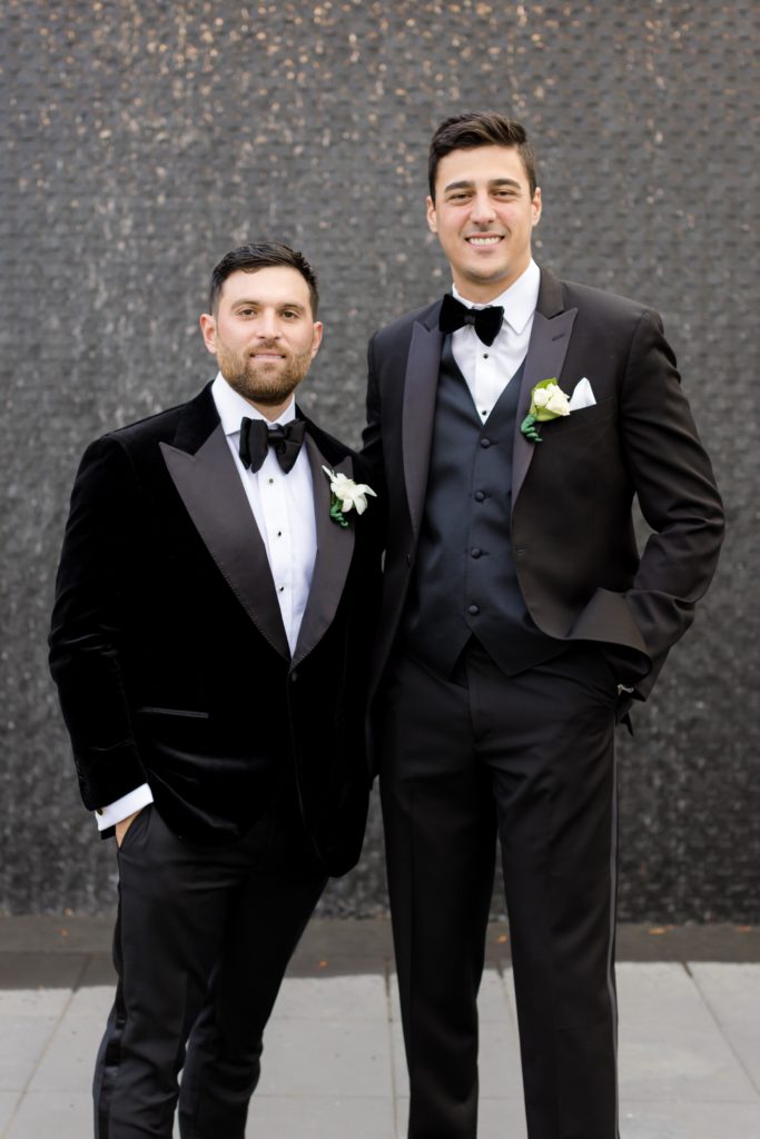 groom and groom's men, classic tux