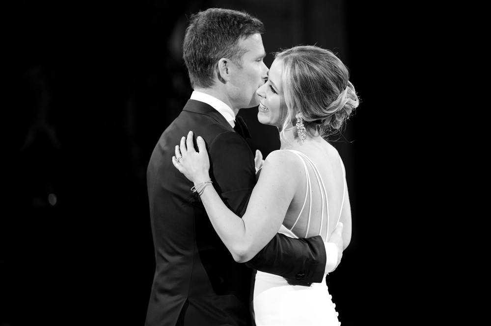 black and white portrait wedding dance