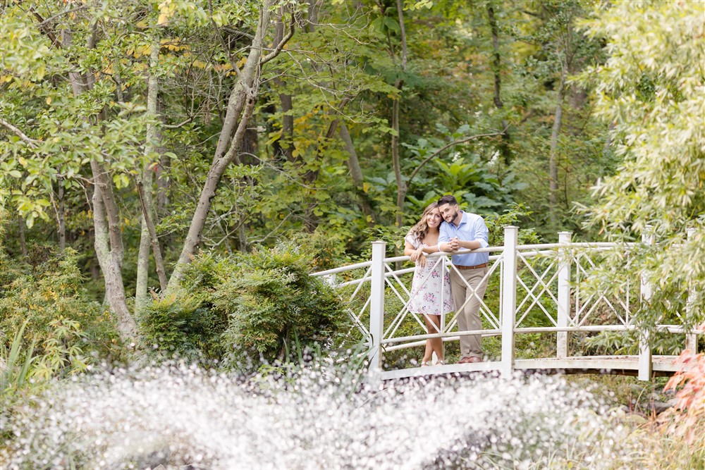 ENGAGED COUPLE SAYEN GARDENS 