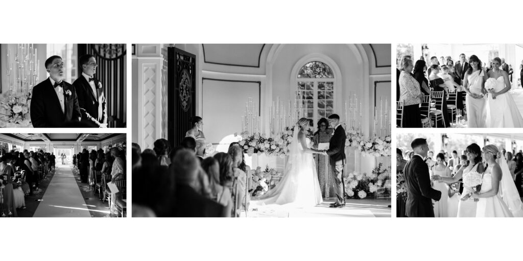 NJ Weddings new jersey wedding ceremony portraits in black & white