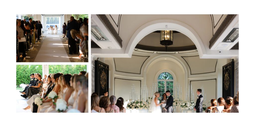 NJ Weddings ceremony details at a new jersey wedding hall